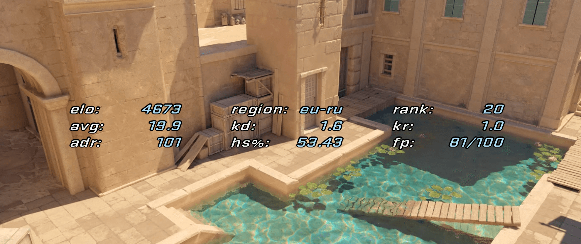 Расширенный текстовый FACEIT виджет